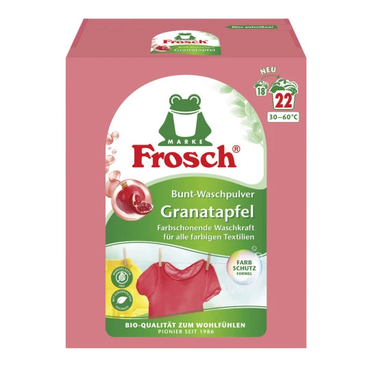 Frosch Bunt-Waschpulver Granatapfel 1,45KG 22WL 3 Frosch Bunt-Waschpulver Granatapfel 1,45KG 22WL