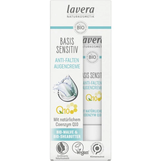 Lavera Naturkosmetik Basis Sensitiv Anti-Falten Augencreme Q10 15ML 3 Lavera Naturkosmetik Basis Sensitiv Anti-Falten Augencreme Q10 15ML