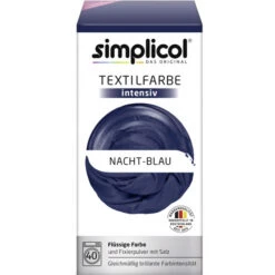Simplicol Textilfarbe Intensiv Nacht-blau 150ML+400G