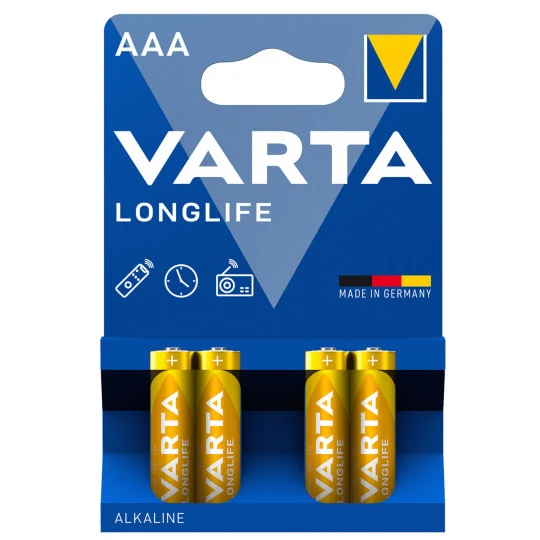 Varta Longlife Micro AAA Batterien 4ST 3 Varta Longlife Micro AAA Batterien 4ST