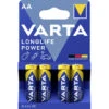 Varta Longlife Power Mignon AA Batterien 4ST -Care Haus Verkauf varta longlife power mignon aa 15v 4st