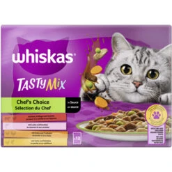 Whiskas Tasty Mix Chefs Choice In Sauce 12x 85G
